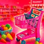 Carrinho Compra Supermercado Infantil Market Fantasia Feira