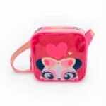 Bolsa Transversal Infantil Puket com Estampa de Panda Rosa para Meninas